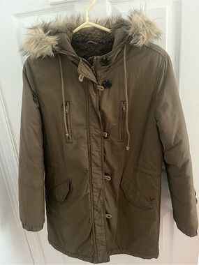 American Eagle Olive Green Parka